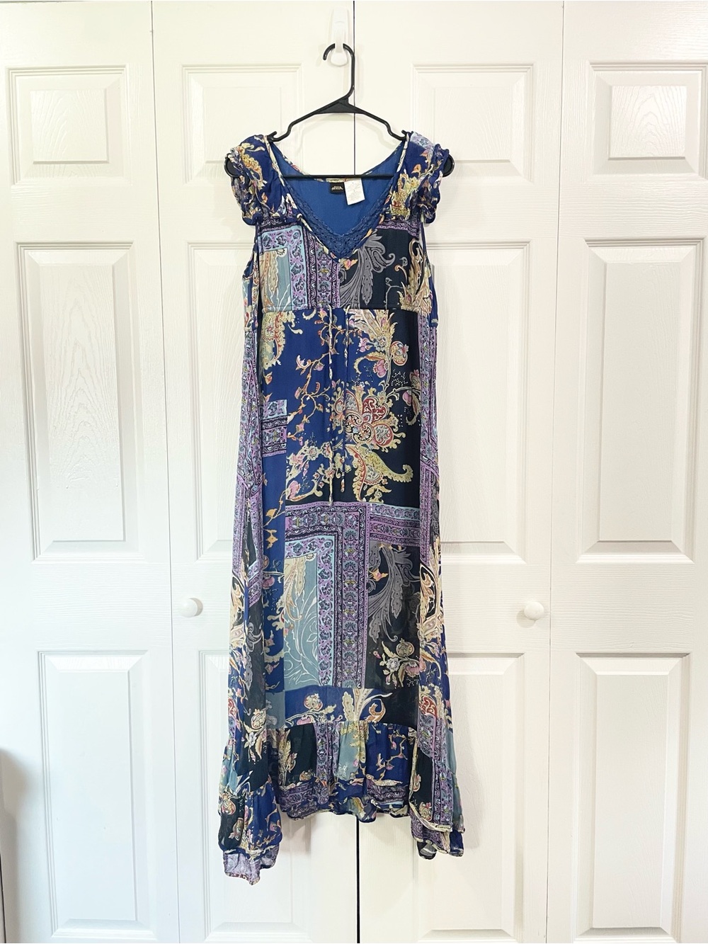 BILA Vibrant Summer Breezy Boho Dress Women's Size M